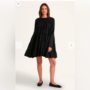 Merlette | Soliman Dress | Black Mini Dress